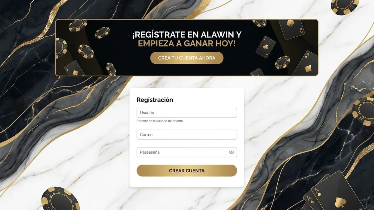 Registro con bono en Alawin